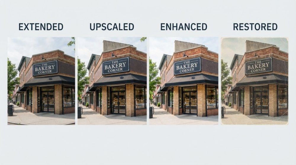 Upscale vs Enhance vs Extend vs Restore: Which AI Photo Tool Do You Need?