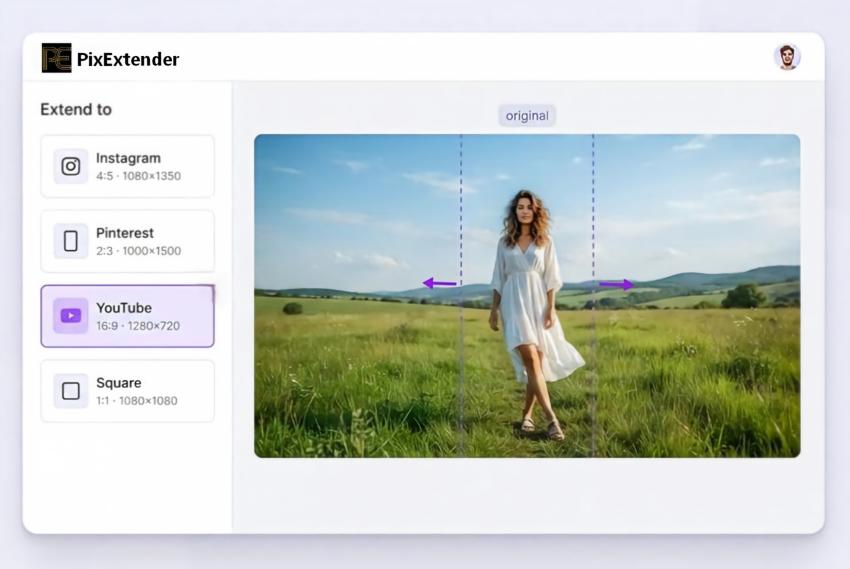 Extend Your Image to Any Aspect Ratio