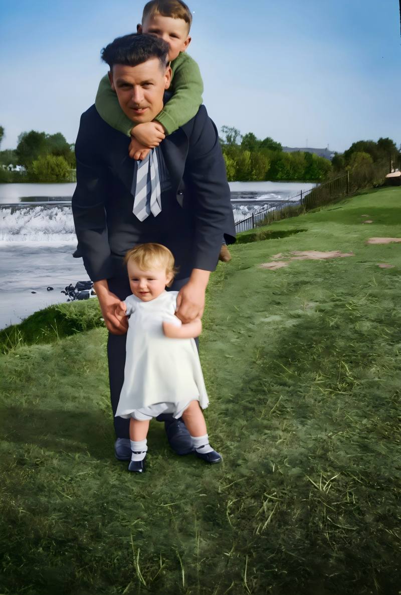 AIで古い写真のぼやけ・低解像度を改善 - ビフォーアフター - 拡張後